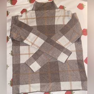 Rachel Zoe Plaid Turtleneck